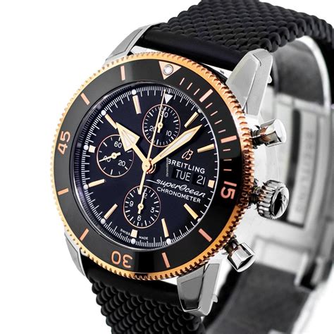 breitling superocean heritage rose gold replica|superocean heritage b01 chronograph 44.